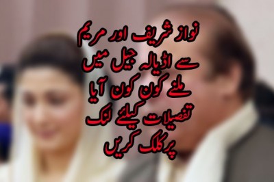 نواز شریف اور مریم  سے اڈیالہ جیل میں ملنے کون کون آیا