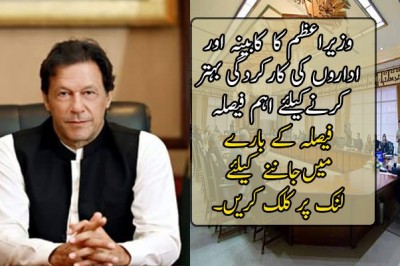 وزیراعظم کا  کابینہ اور اداروں کی کارکردگی بہتر کرنےکیلئے اہم فیصلہ