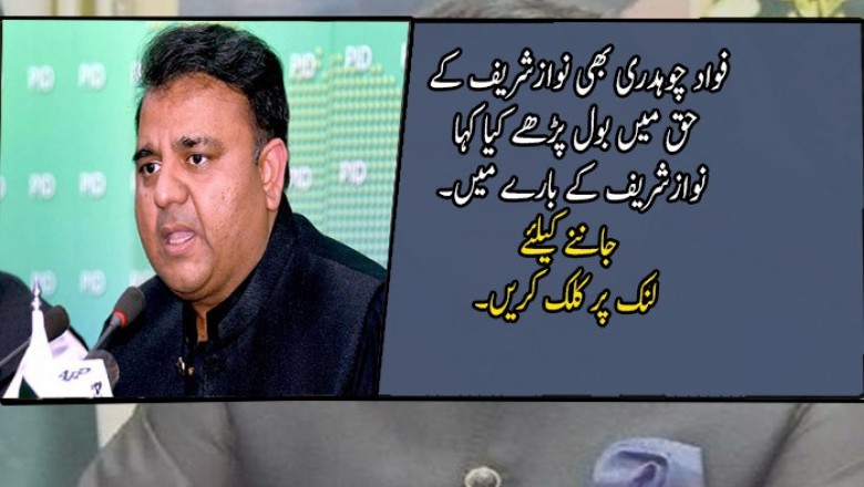 فواد چوہدری بھی نوازشریف کے حق میں بول پڑھے 