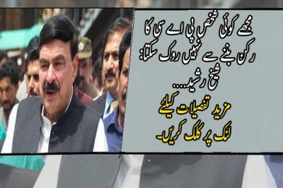 مجھے کوئی شخص پی اے سی کا رکن بننے سے نہیں روک سکتا: شیخ رشید