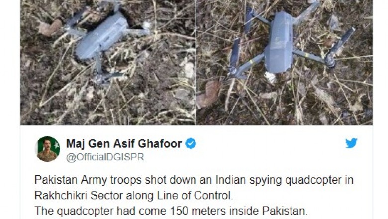 پاک فوج نے لائن آف کنٹرول پر بھارت کا جاسوس ڈرون مار گرایا