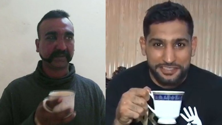 ’فنٹاسٹک ٹی‘، باکسر عامر کا ابھی نندن کا نام لیے بغیر چائے پکڑ کر بھارت پر طنز