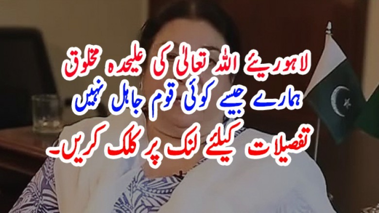 لاہوریئے اللہ تعالیٰ کی علیحدہ مخلوق، ہمارے جیسے کوئی قوم جاہل نہیں