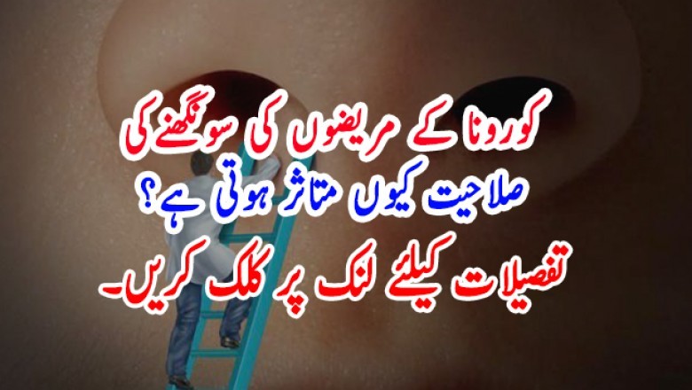 کورونا کے مریضوں کی سونگھنےکی صلاحیت کیوں متاثر ہوتی ہے؟