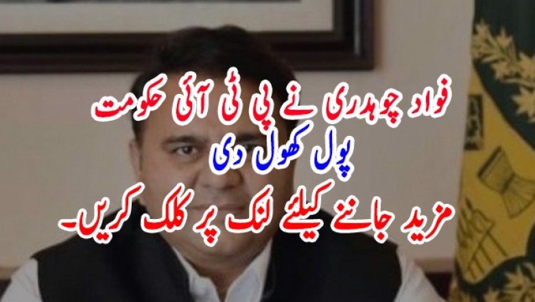 فواد چوہدری نے پی ٹی آئی حکومت   پول کھول دی