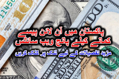 پاکستان میں آن لائن پیسے کمانے کیلۓ پانچ ویب سائٹس