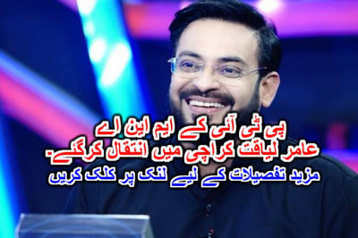 پی ٹی آئی کے ایم این اے عامر لیاقت کراچی میں انتقال کرگئے۔