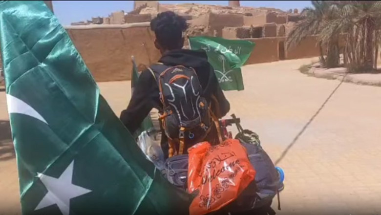 A Pakistani Man Rides His Bicycle To Madina In 85 Days To Perform Hajj